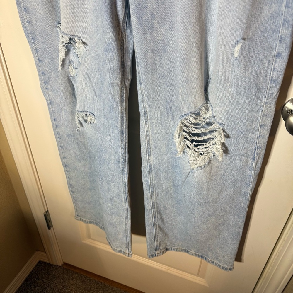 Maurice’s High Rise Ripped Wide Leg Jean - Picture 5 of 10